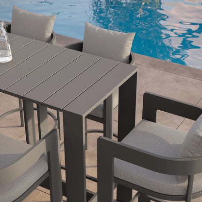 Tahoe 5-Piece Outdoor Bar Table Set