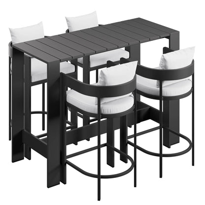 Tahoe 5-Piece Outdoor Bar Table Set