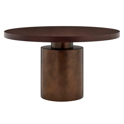 Annette 54 Inch Round Pedestal Base Dining Table