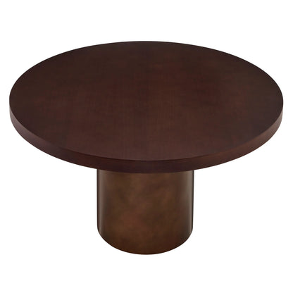 Annette 54 Inch Round Pedestal Base Dining Table