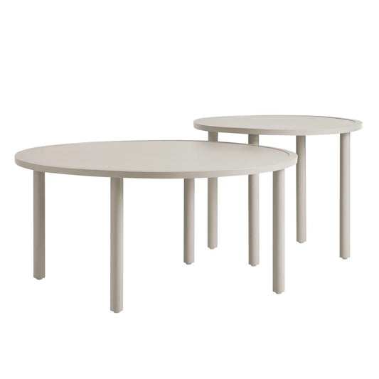 Porta Outdoor Aluminum 2‑Piece Nesting Coffee Table Set