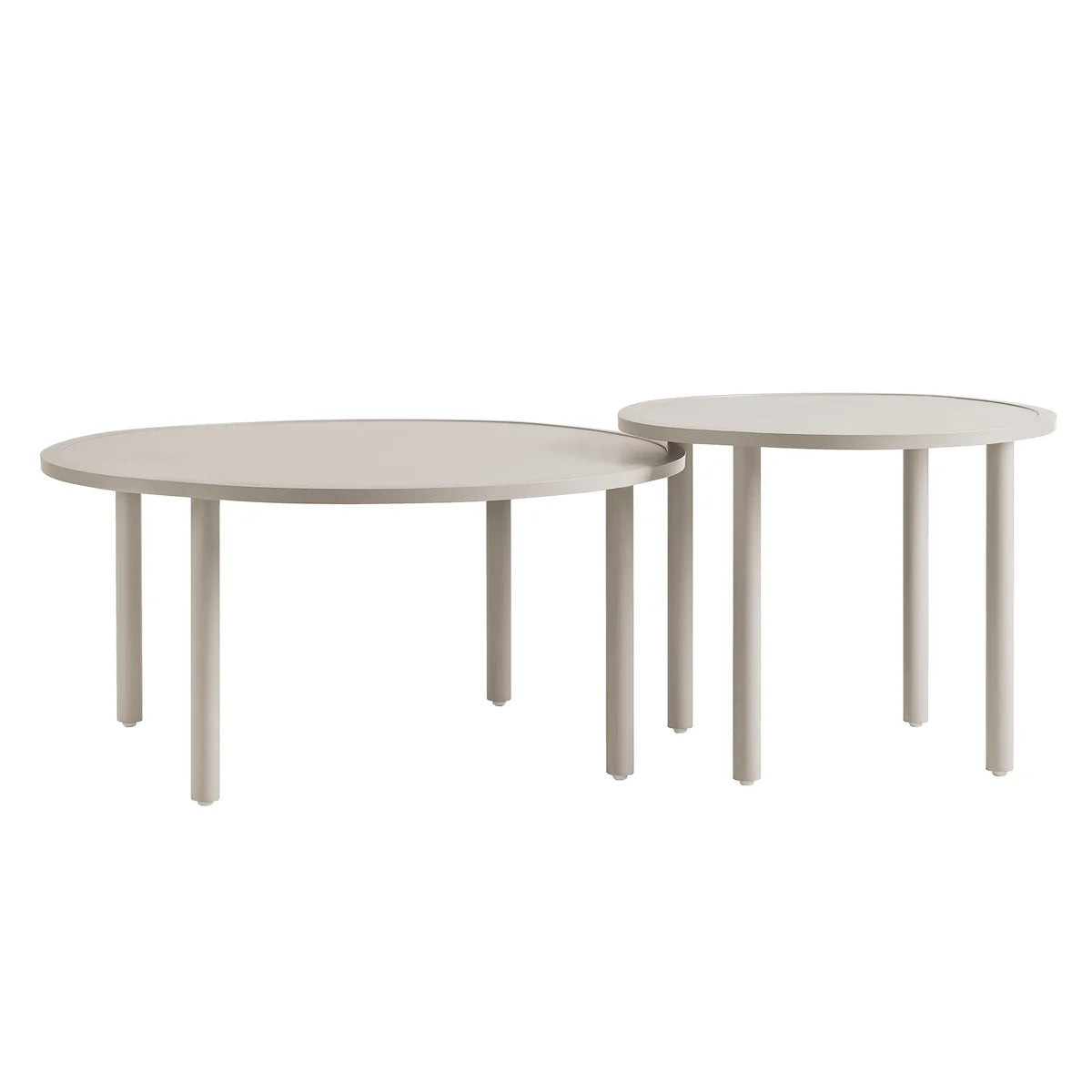 Porta Outdoor Aluminum 2‑Piece Nesting Coffee Table Set