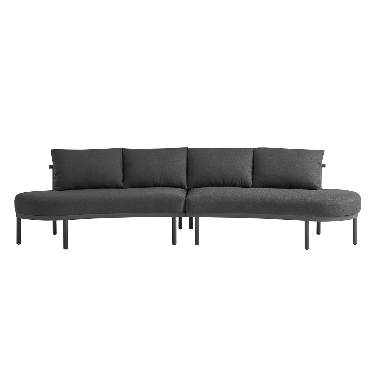Porta Outdoor Aluminum 2‑Piece Modular Sofa