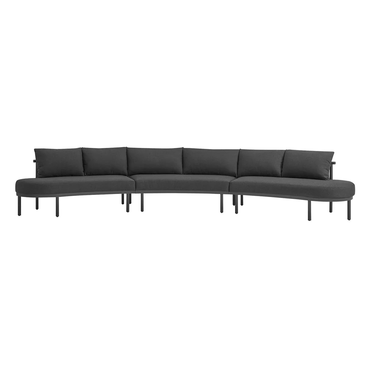 Porta Outdoor Aluminum 3‑Piece Modular Sofa