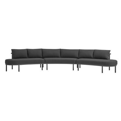 Porta Outdoor Aluminum 3‑Piece Modular Sofa
