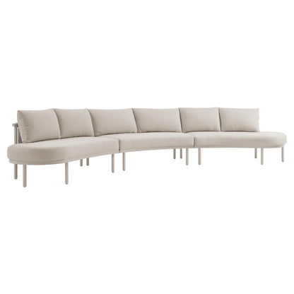 Porta Outdoor Aluminum 3‑Piece Modular Sofa