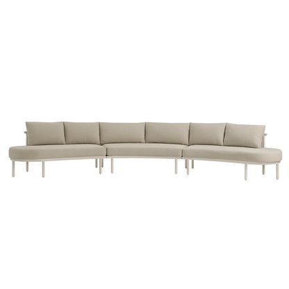 Porta Outdoor Aluminum 3‑Piece Modular Sofa