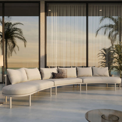 Porta Outdoor Aluminum 3‑Piece Modular Sofa