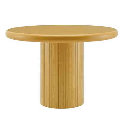 Belmonte 45 Inch Painted Wood Round Pedestal Dining Table