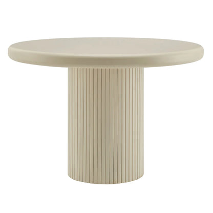Belmonte 45 Inch Painted Wood Round Pedestal Dining Table