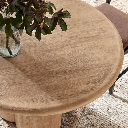 Tori 48 Inch Round Indoor Outdoor Dining Table