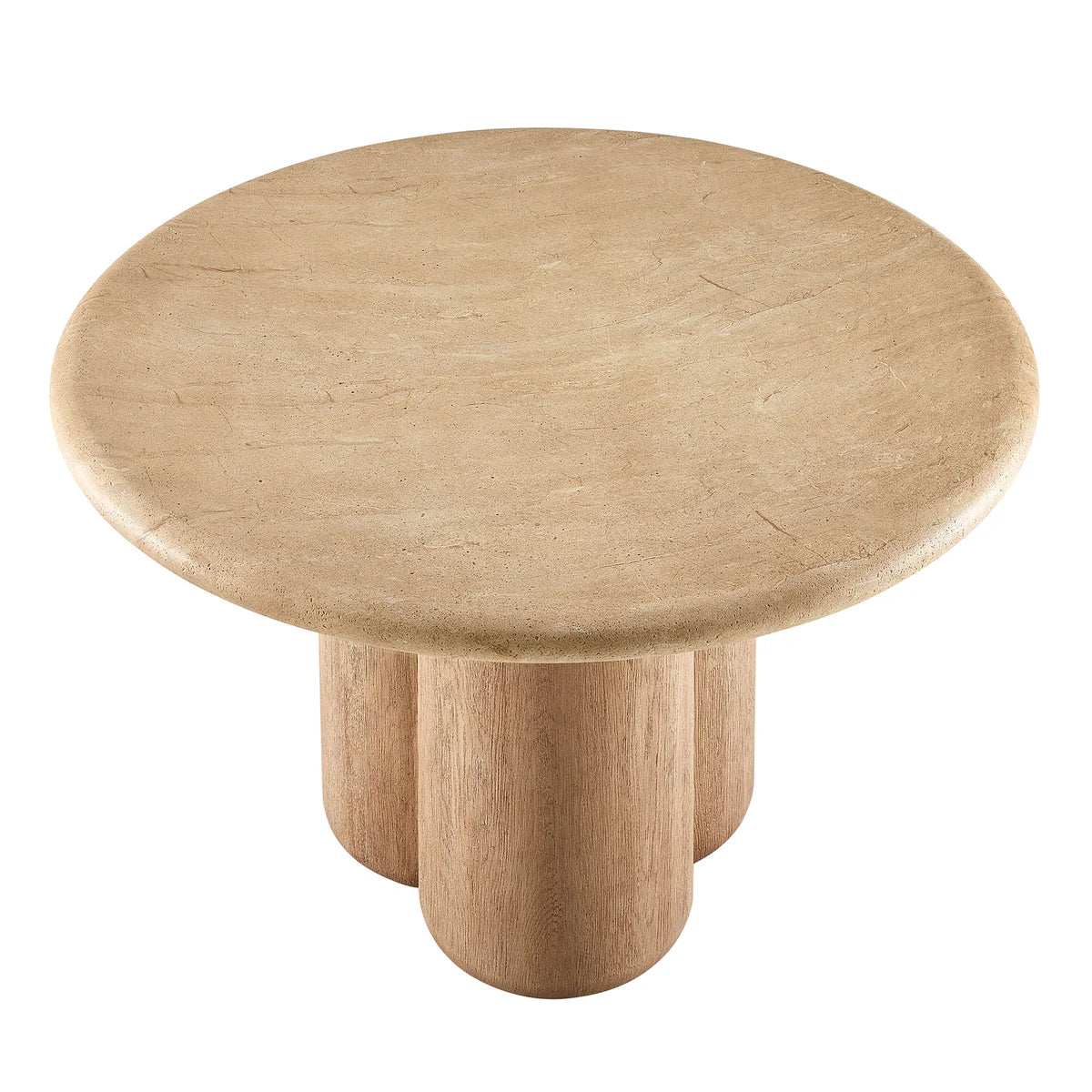 Tori 48 Inch Round Indoor Outdoor Dining Table