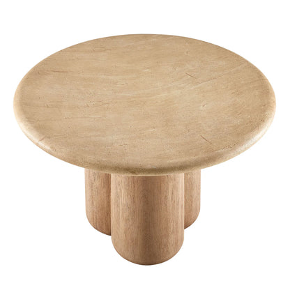 Tori 48 Inch Round Indoor Outdoor Dining Table