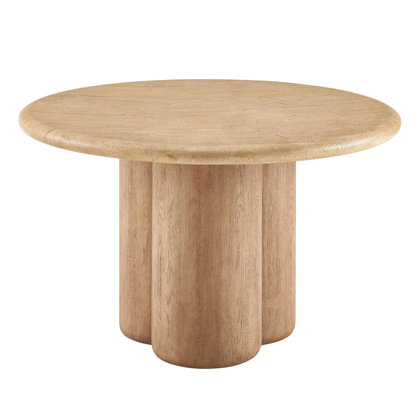 Tori 48 Inch Round Indoor Outdoor Dining Table