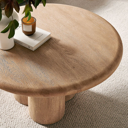 Tori 31 Inch Round Indoor Outdoor Coffee Table