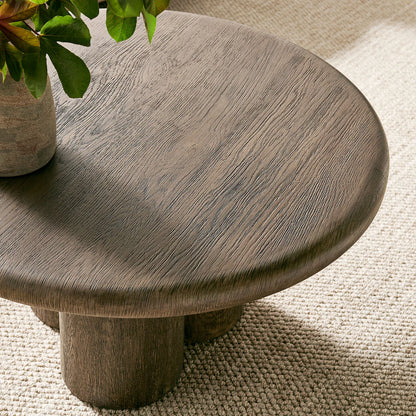 Tori 31 Inch Round Indoor Outdoor Coffee Table