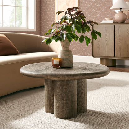 Tori 31 Inch Round Indoor Outdoor Coffee Table