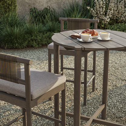 Eleni 3-Piece Outdoor Teak Wood Bar Set
