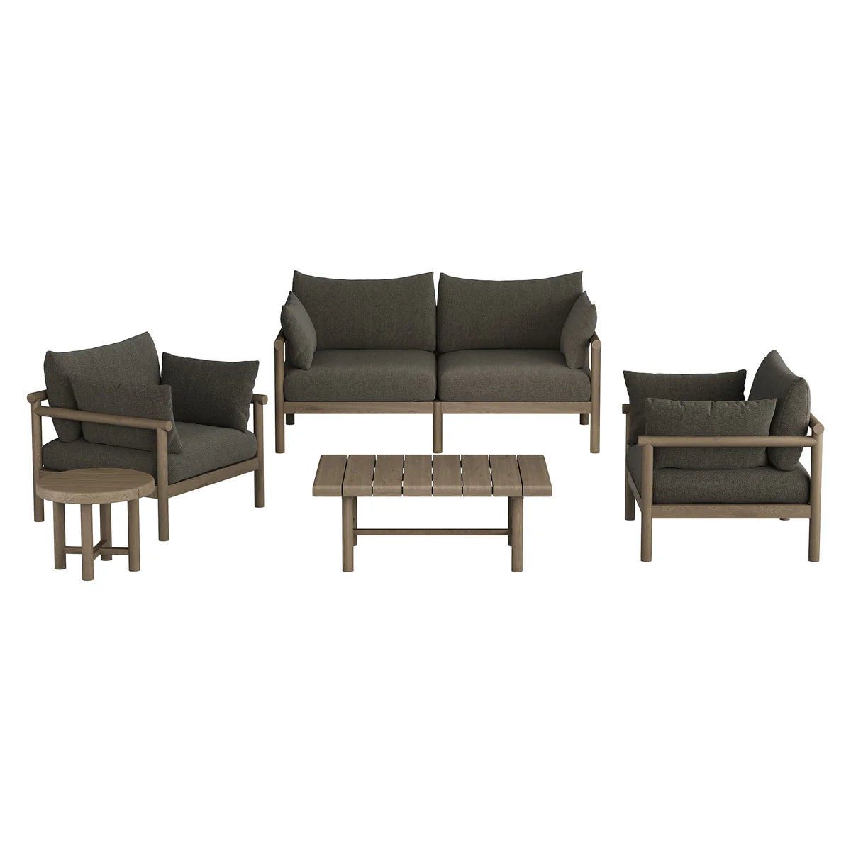 Eleni 5‑Piece Outdoor Teak Wood Furniture Set