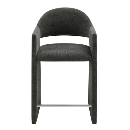 Talia 37 Inch Upholstered Fabric Counter Stool