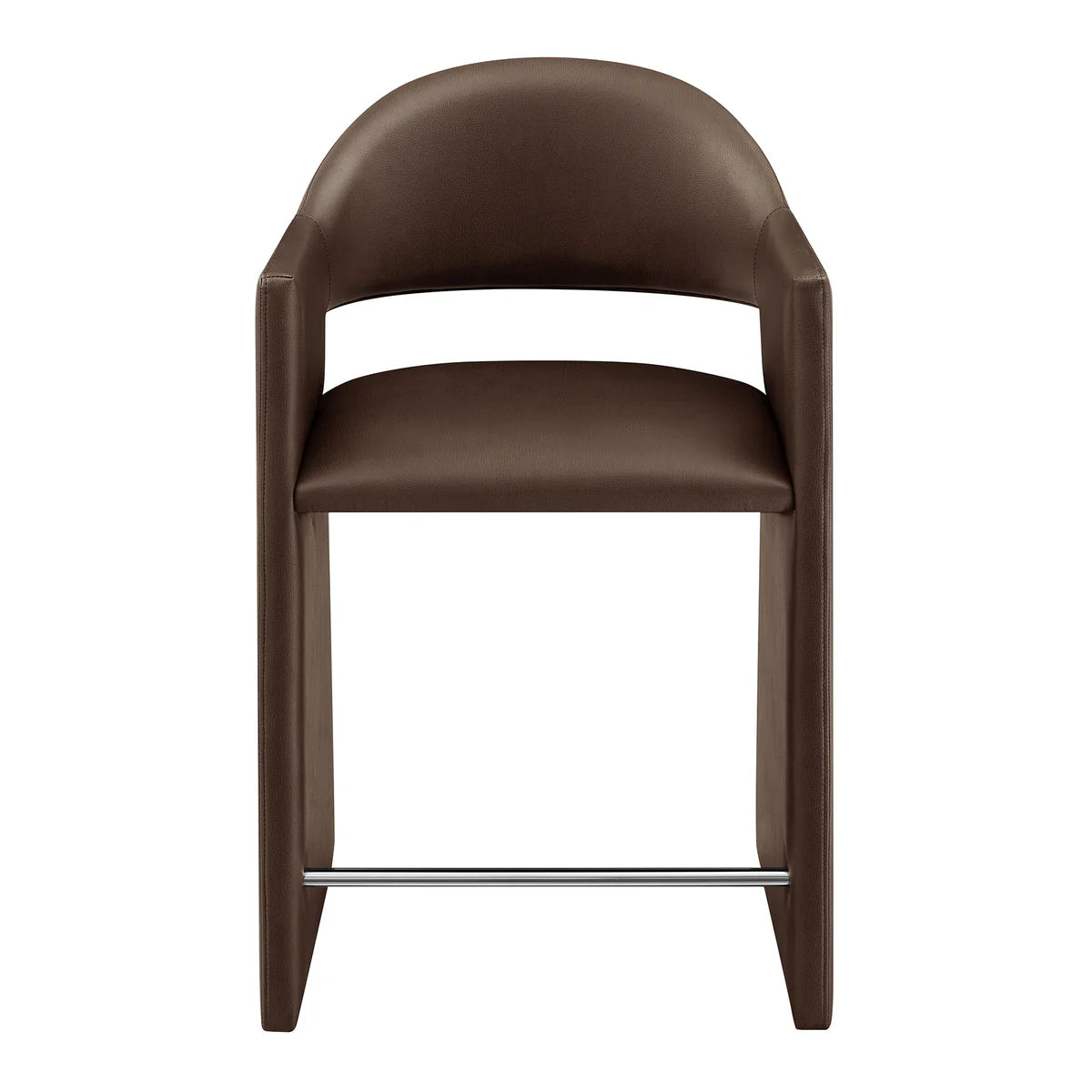 Talia 37 Inch Vegan Leather Counter Stool