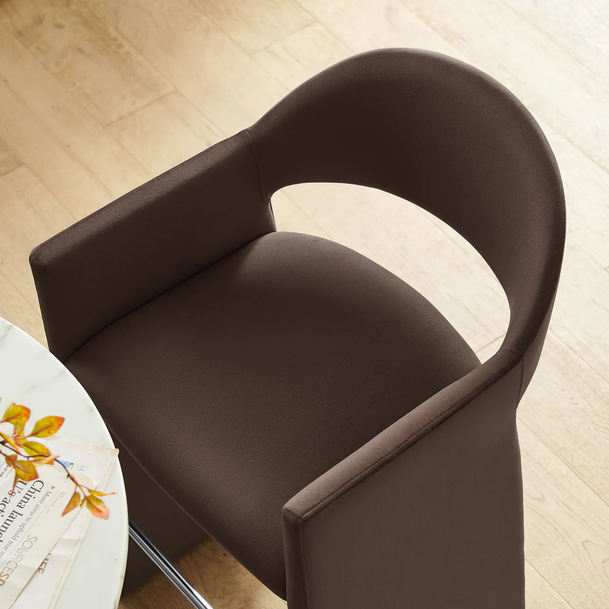 Talia 41 Inch Performance Velvet Bar Stool