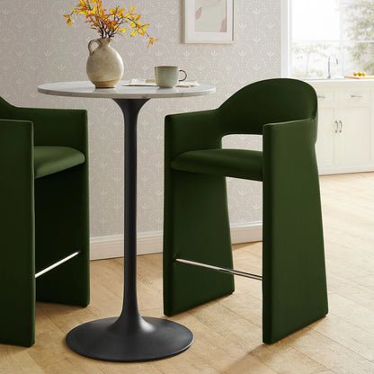 Talia 41 Inch Performance Velvet Bar Stool