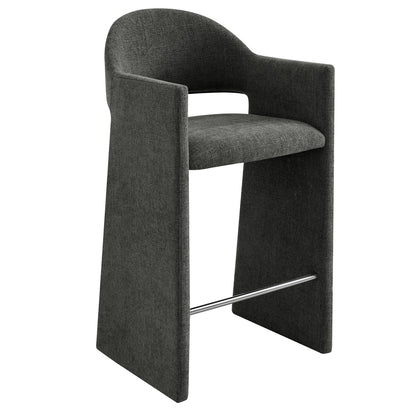 Talia 41 Inch Upholstered Fabric Bar Stool