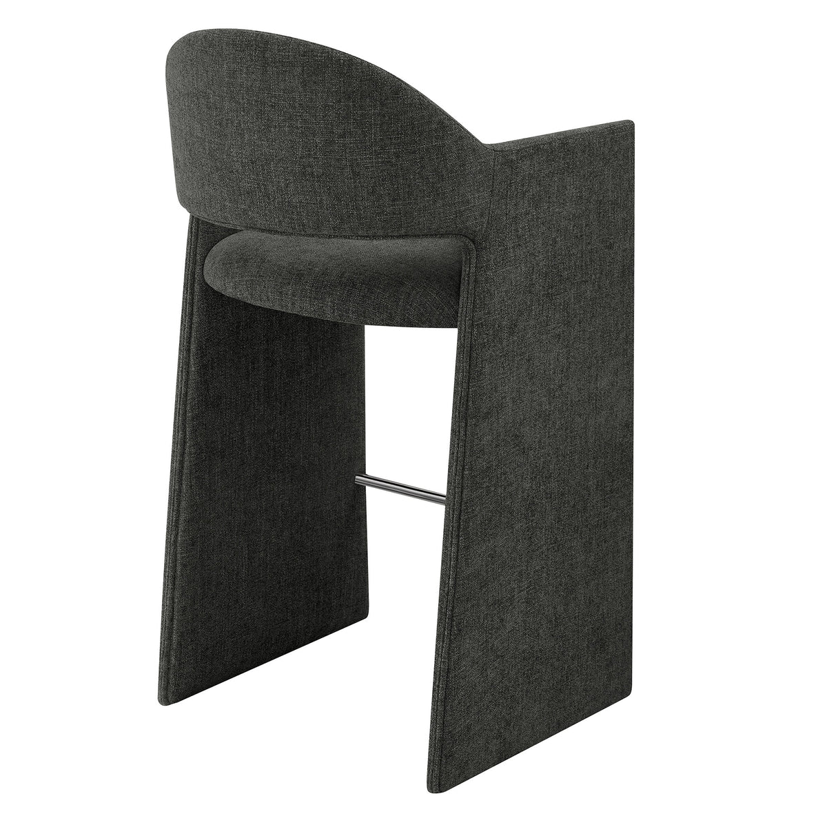 Talia 41 Inch Upholstered Fabric Bar Stool