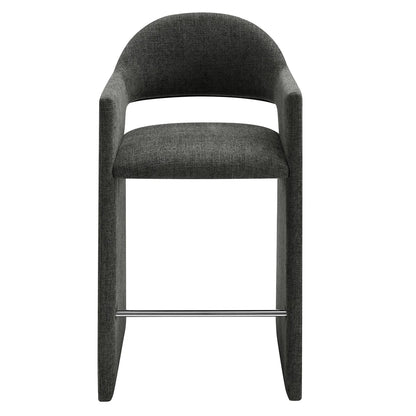 Talia 41 Inch Upholstered Fabric Bar Stool