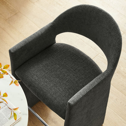 Talia 41 Inch Upholstered Fabric Bar Stool