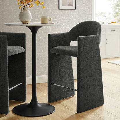 Talia 41 Inch Upholstered Fabric Bar Stool