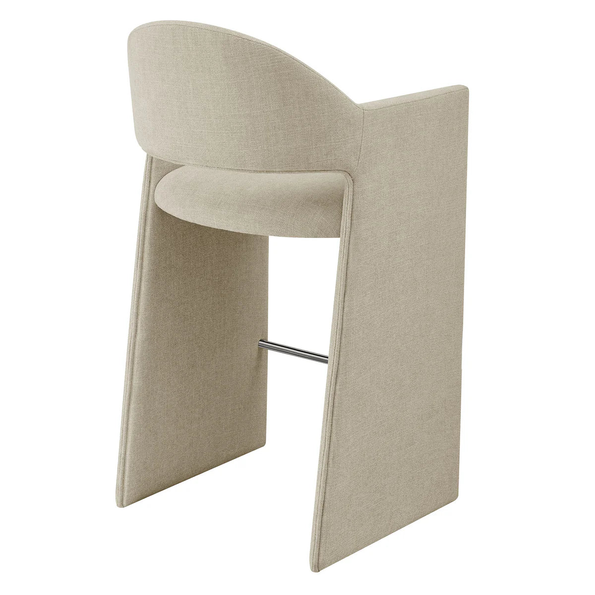 Talia 41 Inch Upholstered Fabric Bar Stool