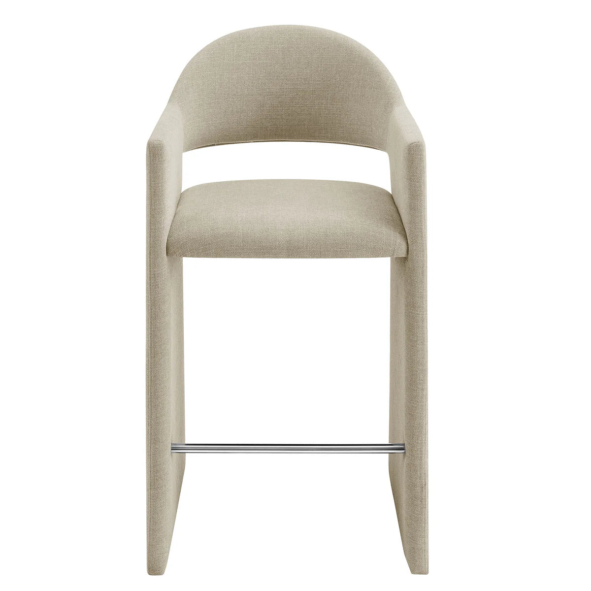 Talia 41 Inch Upholstered Fabric Bar Stool