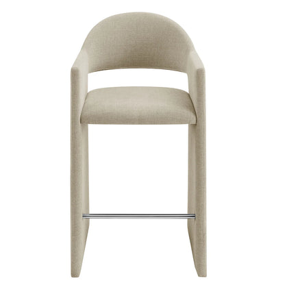 Talia 41 Inch Upholstered Fabric Bar Stool