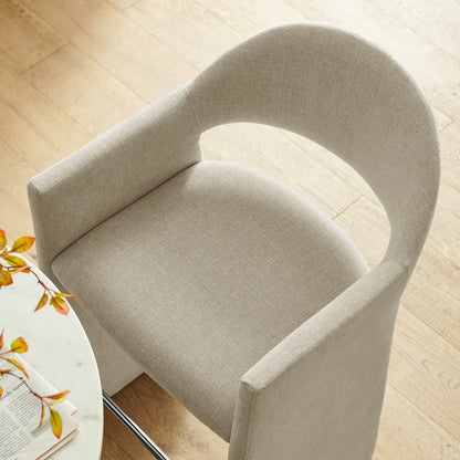 Talia 41 Inch Upholstered Fabric Bar Stool