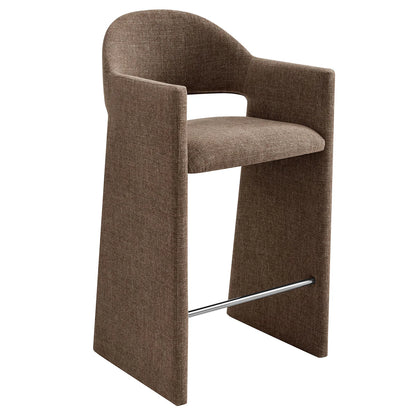 Talia 41 Inch Upholstered Fabric Bar Stool