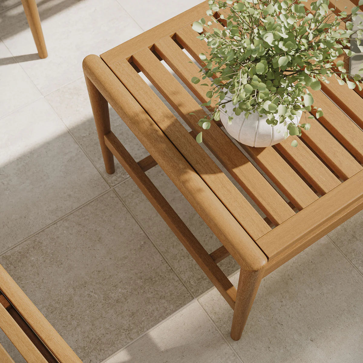 Hayden 4-Piece Outdoor Teak Wood Furniture Set in Natural