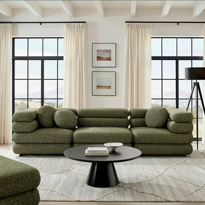 Jubilee Upholstered Modular 3‑Piece Sofa Set – Looped Yarn Fabric