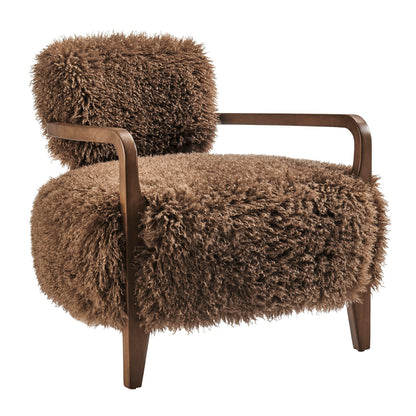 Zinnia Faux Fur Accent Chair