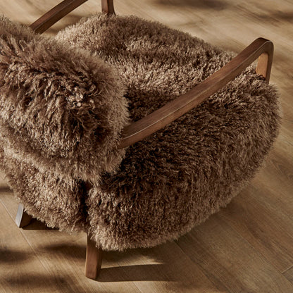 Zinnia Faux Fur Accent Chair