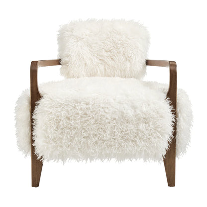 Zinnia Faux Fur Accent Chair
