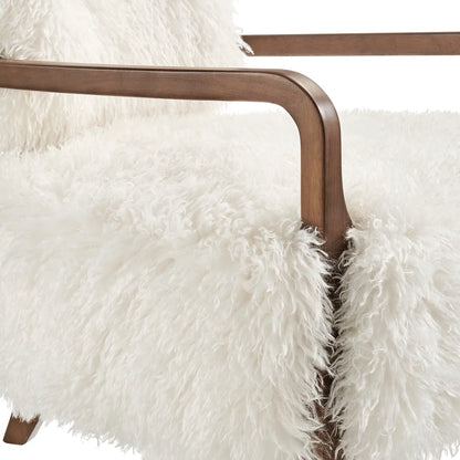 Zinnia Faux Fur Accent Chair