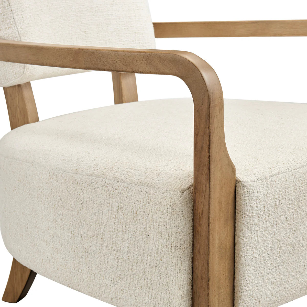 Zinnia Linen Blend Accent Chair