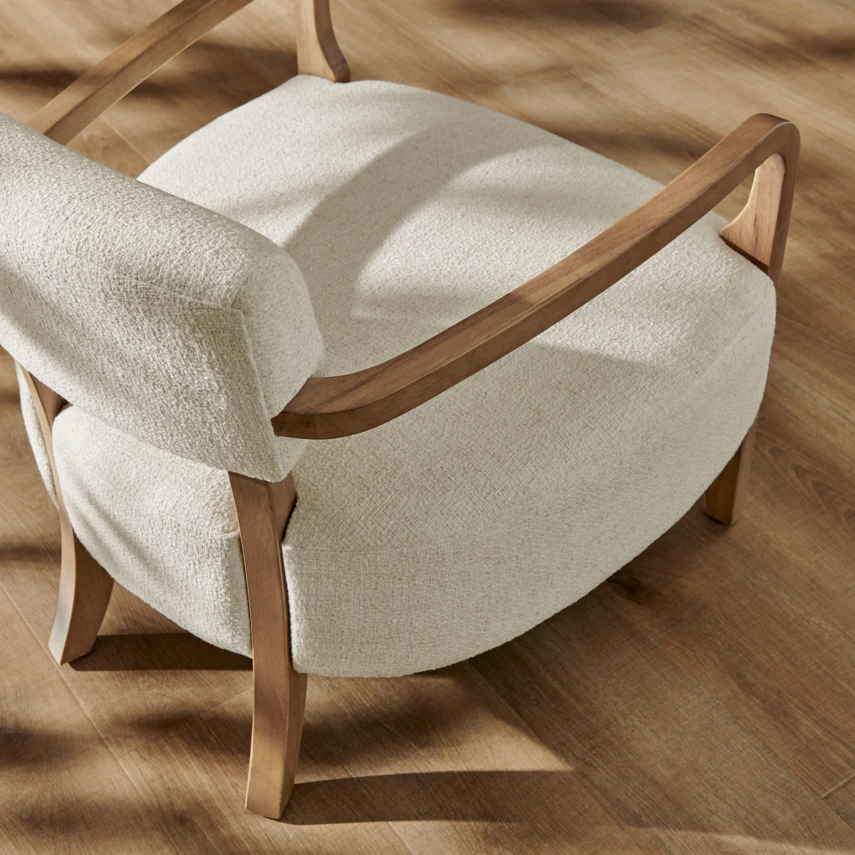 Zinnia Linen Blend Accent Chair