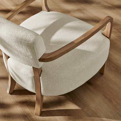 Zinnia Linen Blend Accent Chair