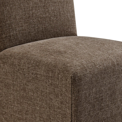 Aster Slub Weave Fabric Slipcovered Dining Chairs Set of 2