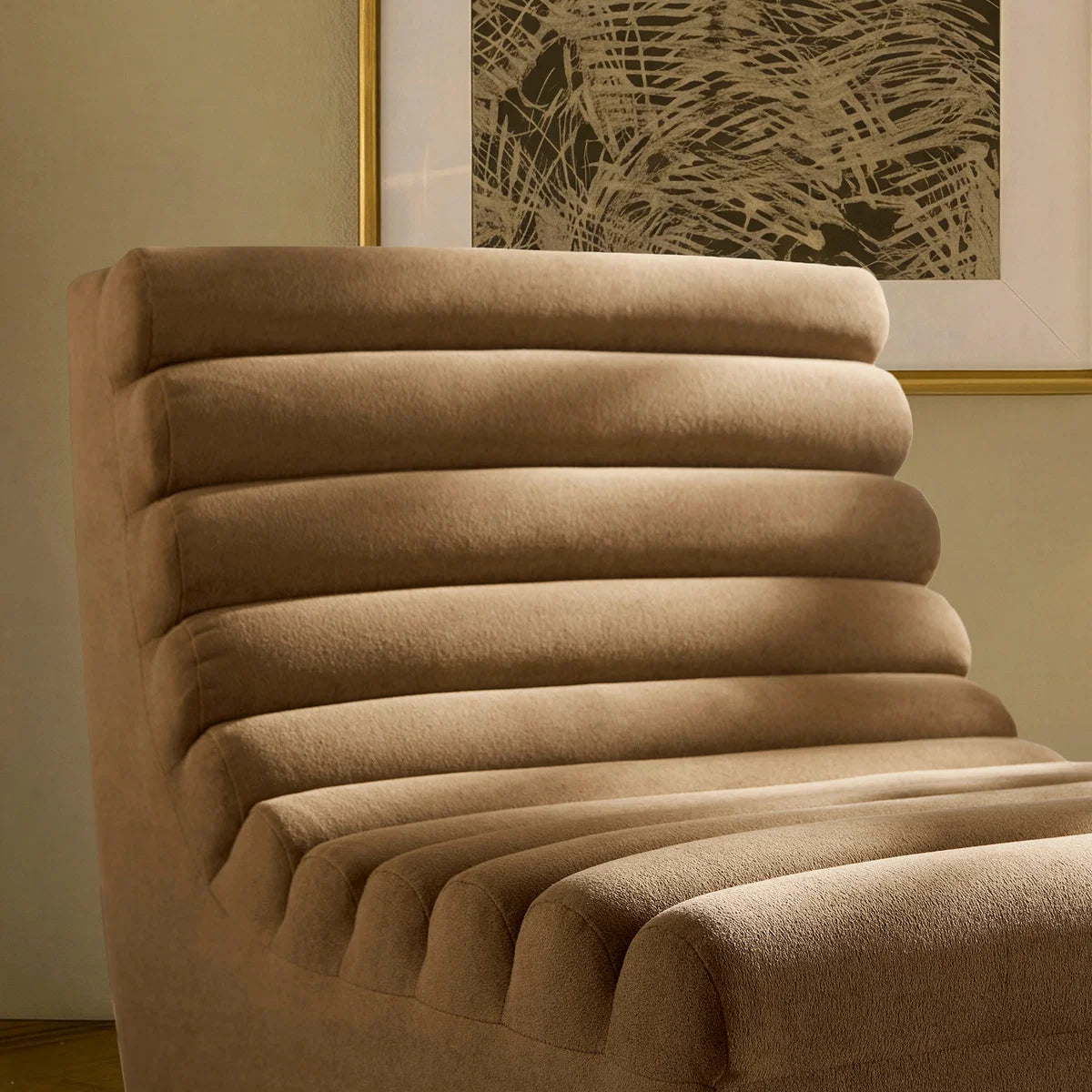 Corbin Performance Fleece Armless Accent Chair