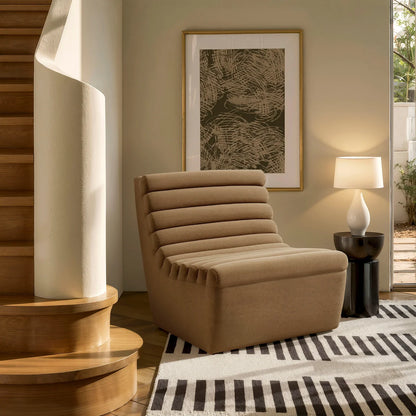 Corbin Performance Fleece Armless Accent Chair