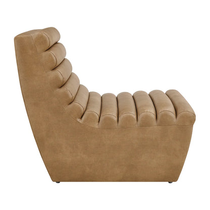 Corbin Vegan Leather Armless Accent Chair